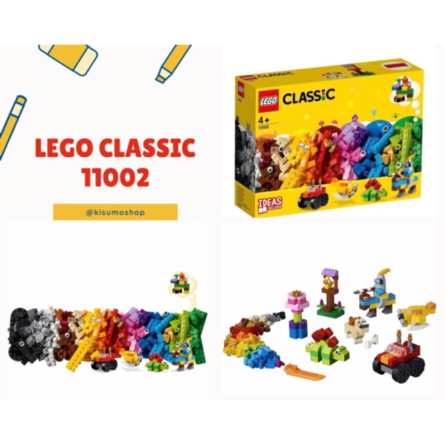 ‼️HÀNG CHÍNH HÃNG‼️ BỘ GẠCH LẮP RÁP LEGO CLASSIC 11002 SÁNG TẠO VÔ TẬN