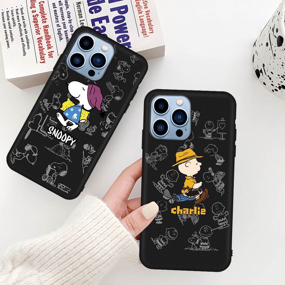 Ốp điện thoại TPU hình Snoopy thích hợp cho iPhone XR XS Max X 13 12 11 Pro Max 6 7 8 Plus 12 13 Mini 4 5 6splus 6S