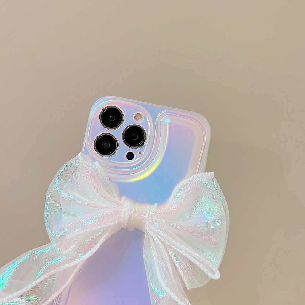 Ốp Điện Thoại Tpu Dẻo Màu Laser Họa Tiết Bươm Bướm Kèm Giá Đỡ Cho iPhone 13 12 11Pro XS Max XR