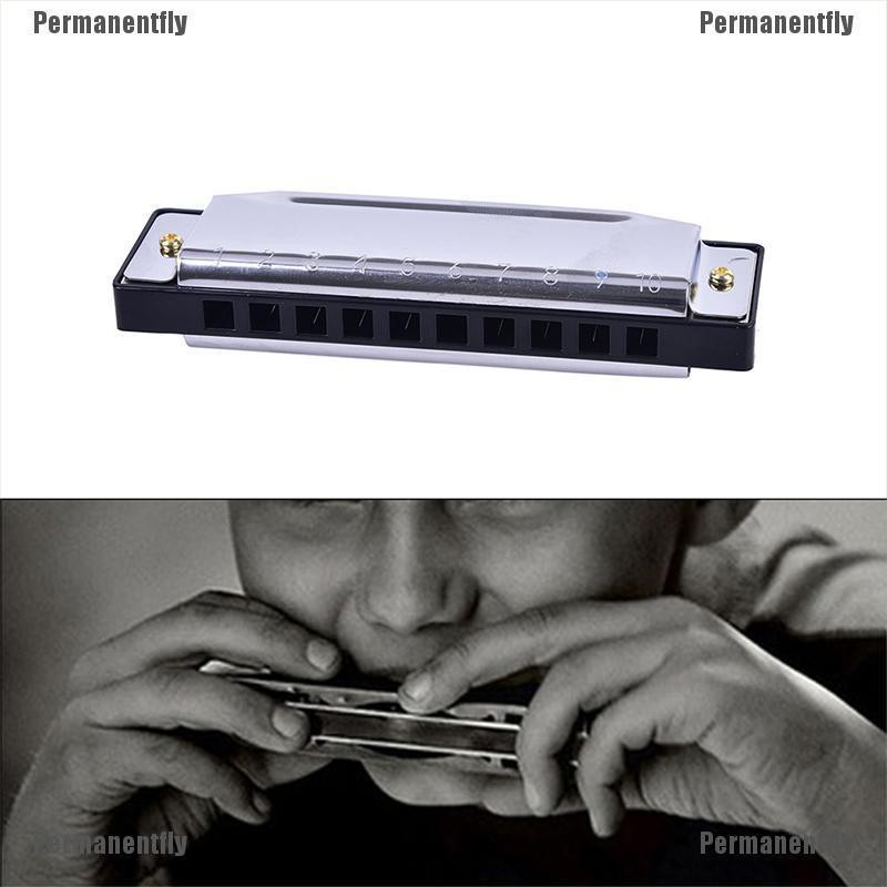 Kèn Harmonica 10 Lỗ Bằng Thép Không Gỉ