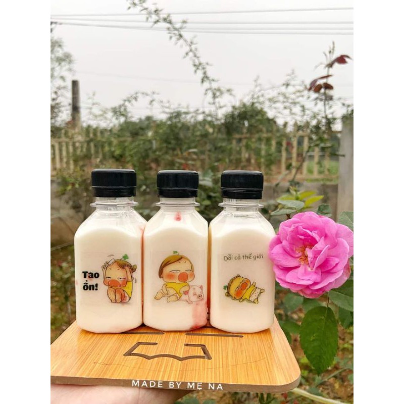 chai nhựa vuông 120ml sữa chua (chai trơn) | BigBuy360 - bigbuy360.vn