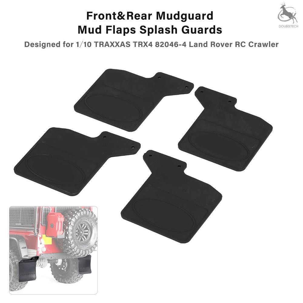 D&B 4pcs Front & Rear Mudguard Mud Flaps Splash Guards Set for 1/10 TRAXXAS TRX4 82046-4 Land Rover