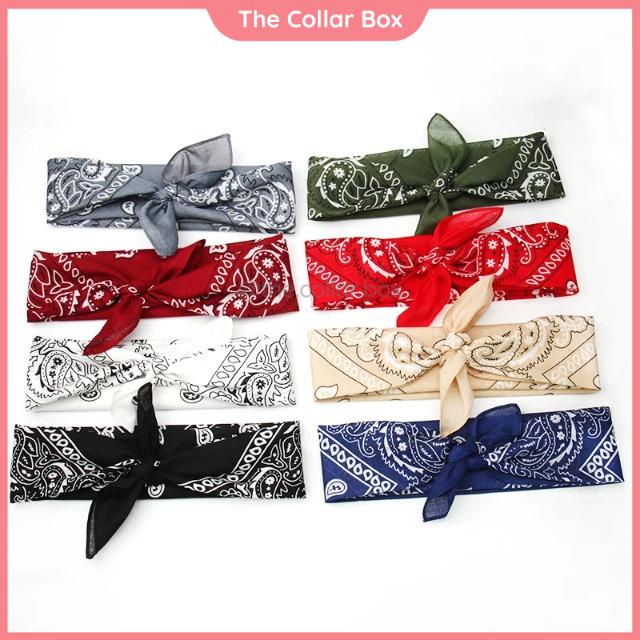 Khăn bandana Khăn turban cotton hiphop nam nữ phong cách đường phố streetwear size 53*53cm - Mã CO531 The Collar Box