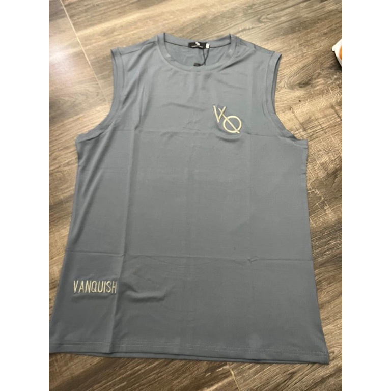 [Có sẵn] [Rẻ vô địch] Áo Tanktop logo VQ tập gym đá bóng đạp xe