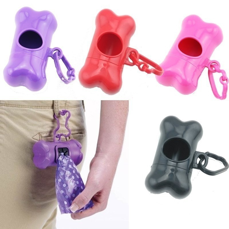 Hộp đựng túi đựng rác hình xương cho thú cưng tiện dụng