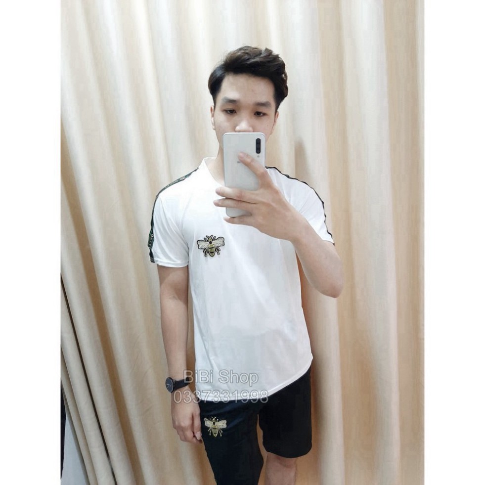 [ẢNH THẬT] Bộ Đồ Nam, Bộ Hè Nam Thêu Logo Ong Chạy Dây Phối GC BB19 | BigBuy360 - bigbuy360.vn