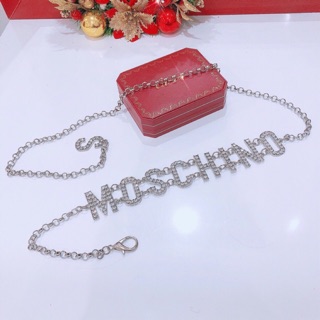 Thắt lưng Moschino đính đá