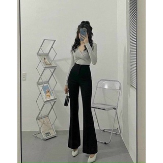 [Quần tây bigsize 50kg đến 90kg] Quần ống loe công sở hack chân thon dài