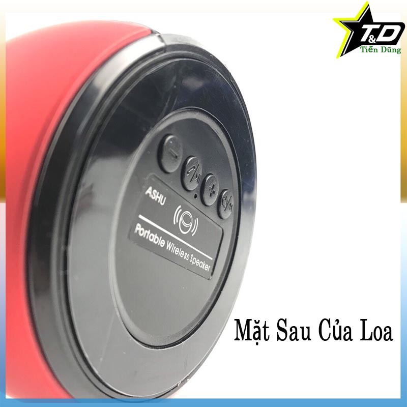 Loa Bluetooth BS01 vỏ nhôm pin khỏe nghe cực chất- Loa mini cầm tay BS01 hỡ trợ thẻ nhớ TF và cổng 3.5