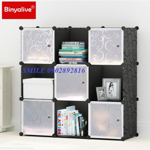 TỦ NHỰA LẮP GHÉP THÔNG MINH 9 Ô ( chọn hình theo phân loại) bảo hành 1 năm