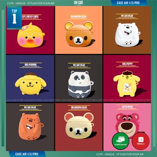 Case Airpods Bảo Vệ Bao Đựng Hộp Sạc Tai Nghe, Case Airpods 2/3/1/i7/i9/i12/Pro/TWS - Sillicone Chống Bám Bẩn Snorlax