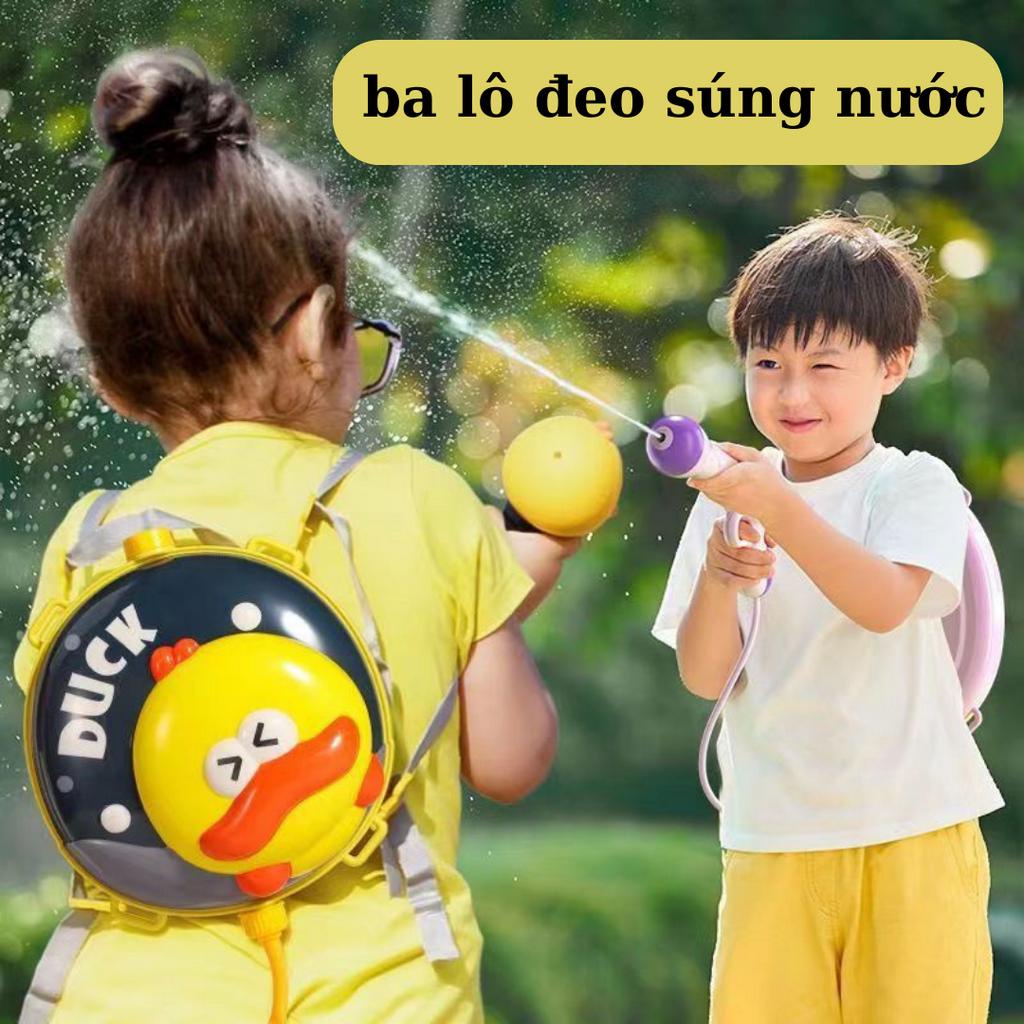 Súng bắn nước đồ chơi cho bé. súng bắn nước kiểu ba lô đeo vai bắn cực khỏe hàng sịn