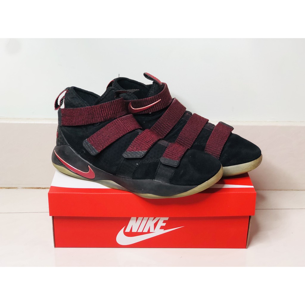 Giày Bóng Rổ Real 2Hand LeBron Soldier 11 'Red Stardust' - Size 43