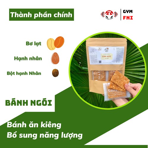 Bánh Ngói Hạnh Nhân LUCKYNUT 250g - Bánh Ăn Kiêng, Giảm Cân Không Chất Bảo Quản