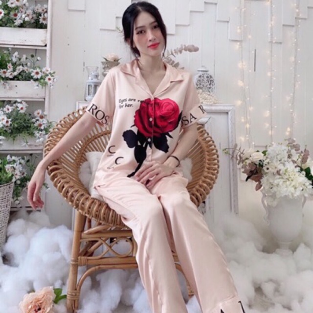 Đồ Bộ Mặc Nhà Lụa Latin Mềm Mát Quần Dài Tay Lỡ Siêu Sang🎀Giảm 10K Đơn 200K | BigBuy360 - bigbuy360.vn