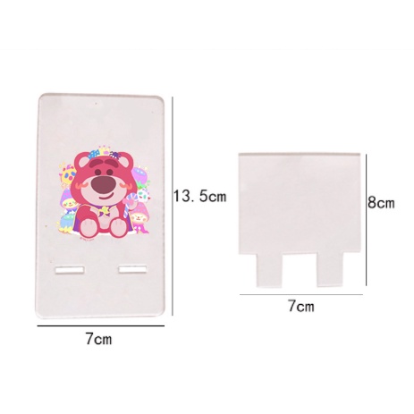 Giá đỡ điện thoại mica gấu thỏ cherie berie GDMC40 gấu dâu tây lotso thỏ stella cáo lina dễ thương trong suốt hoạt hình