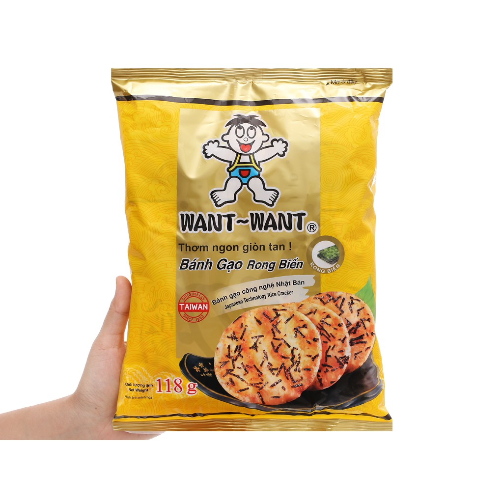 BÁNH GẠO WANT WANT RONG BIỂN