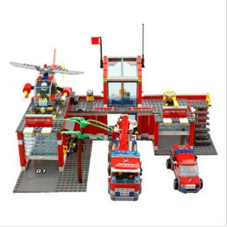 Lego kazi 8051 xếp hình siêu khổng lồ- trạm cứu hỏa