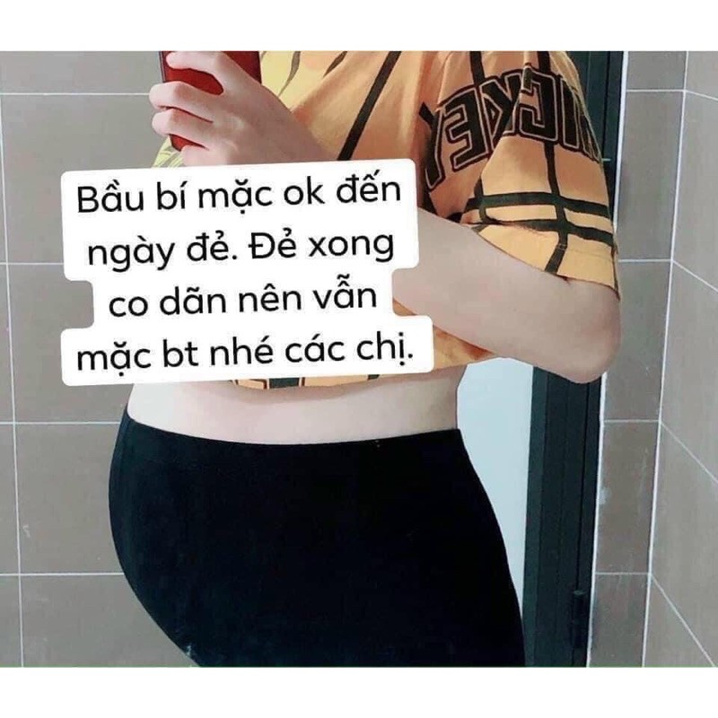 QUẦN LEGGING NGỐ BIGSIZE DÀNH CHO CẢ BÀ BẦU