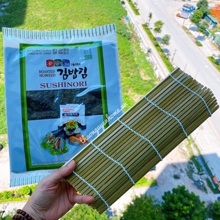 Mành tre cuộn cơm kimbap sushi hàn quốc