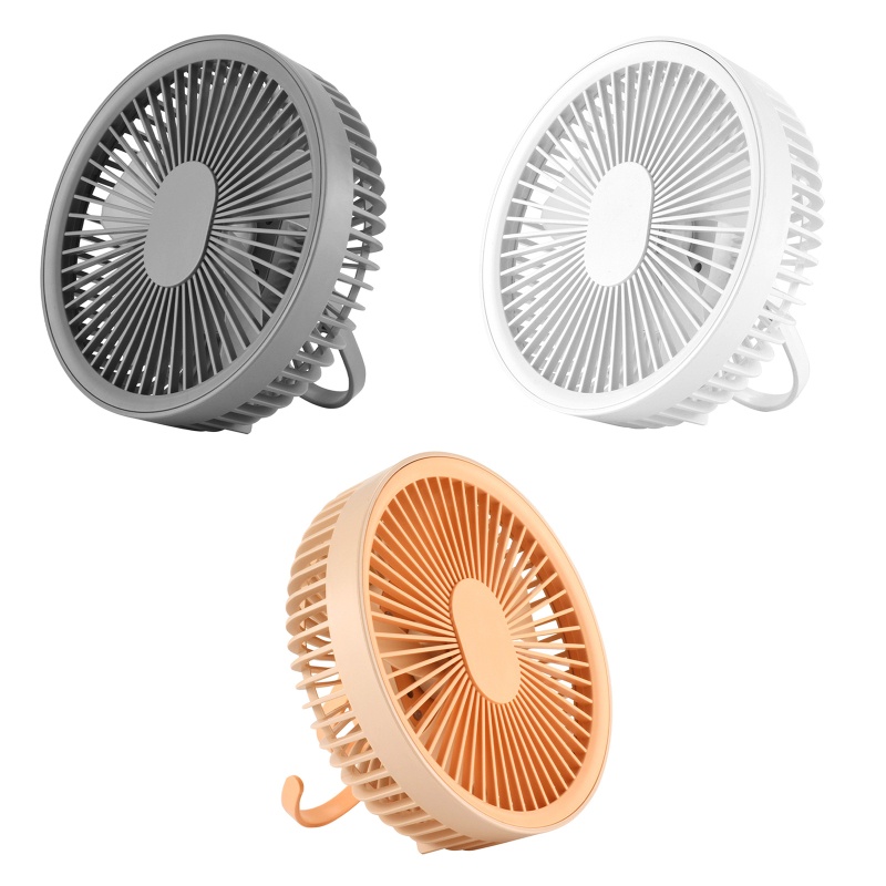 Quạt Để Bàn 7inch 3 Tốc Độ 2 Trong 1 Tích Hợp Đèn LED 2000mAh