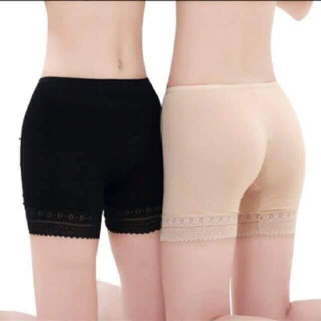 QUẦN MẶC VÁY COTTON CHÂN REN