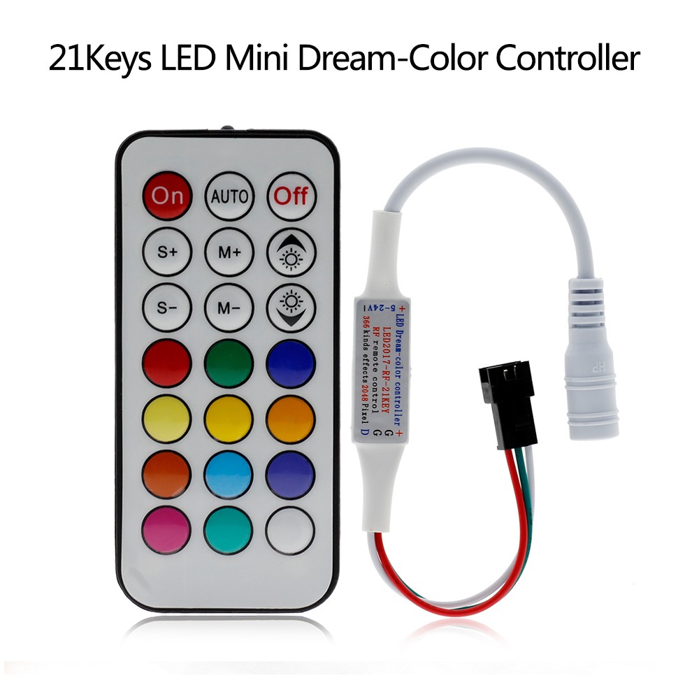 Thiết Bị Điều Khiển Đèn LED 21 Phím Mini 3pin WS2812B WS2811 WS2812 LED Pixel 5-24V | BigBuy360 - bigbuy360.vn