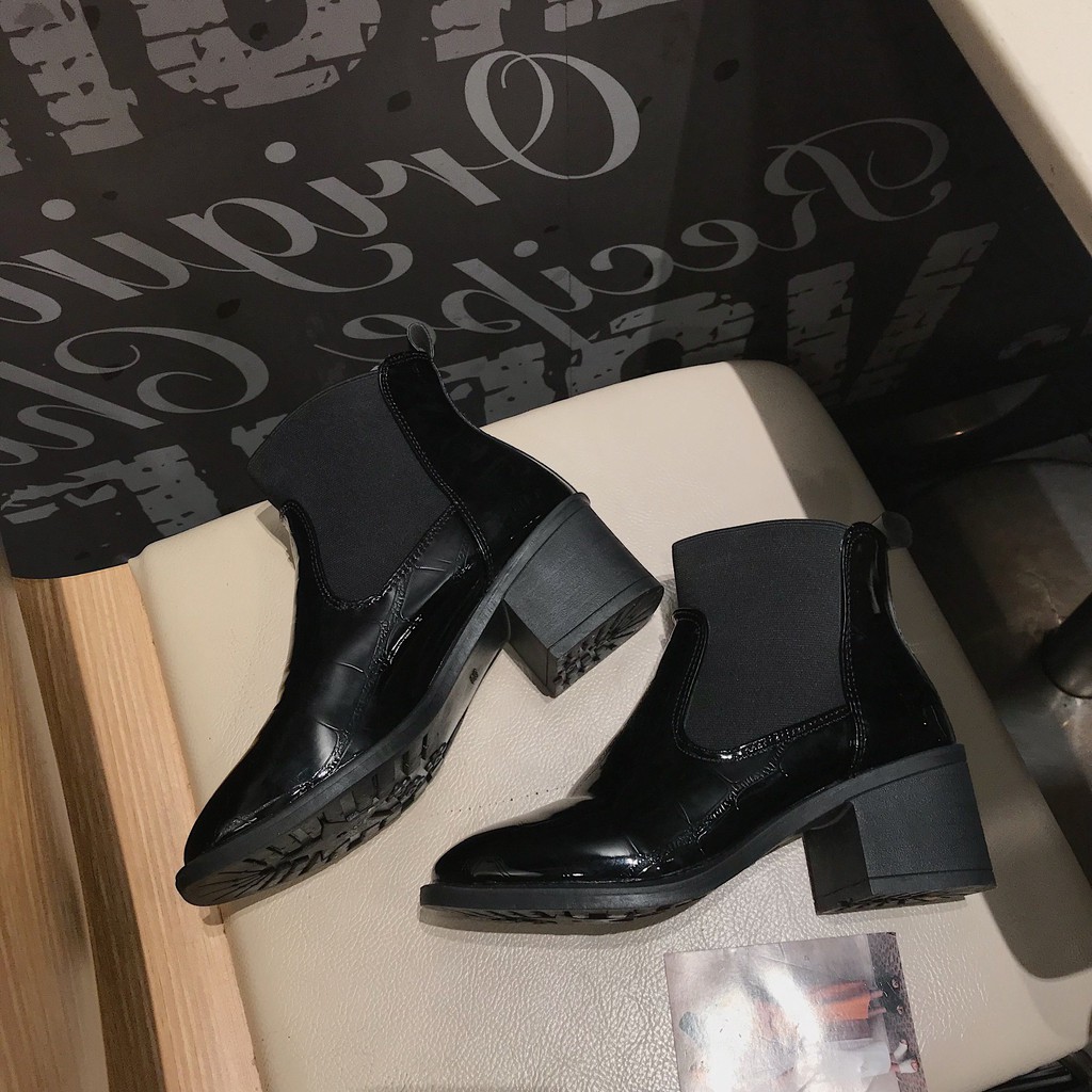 Giày boot nữ da PU cá tính cực xinh ulzzang G07 - Có ảnh thật