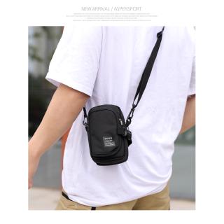 Small Diagonal Nylon Bag