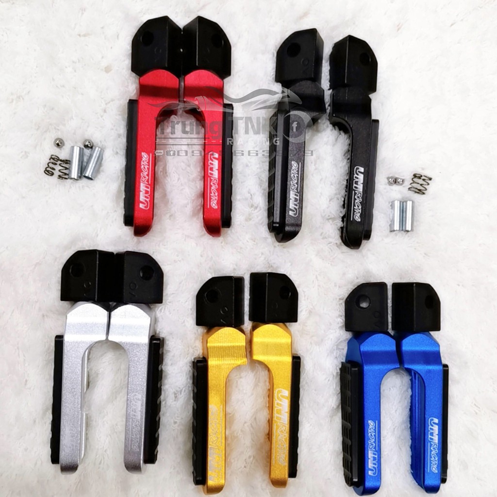 Gác chân sau nhôm gắn mọi loại xe UNI.