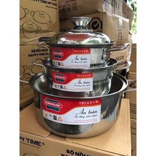 BỘ NỒI INOX SUNHOUSE HAPPY TIME HPT224