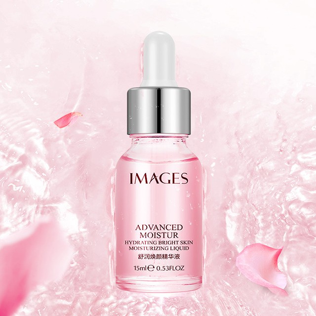 Serum Images Advanced Moistur Hồng 15ml Tính Chất Trẻ Hóa Dưỡng Ẩm Trắng Da Se Khít Lỗ Chân Lông