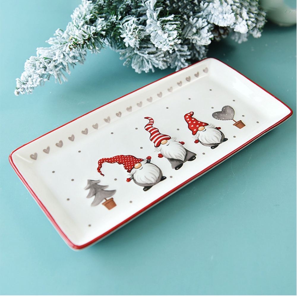 Hũ, đĩa sứ trang trí giáng sinh - Hình dáng độc đáo, nhìn là yêu - Hàng có sẵn