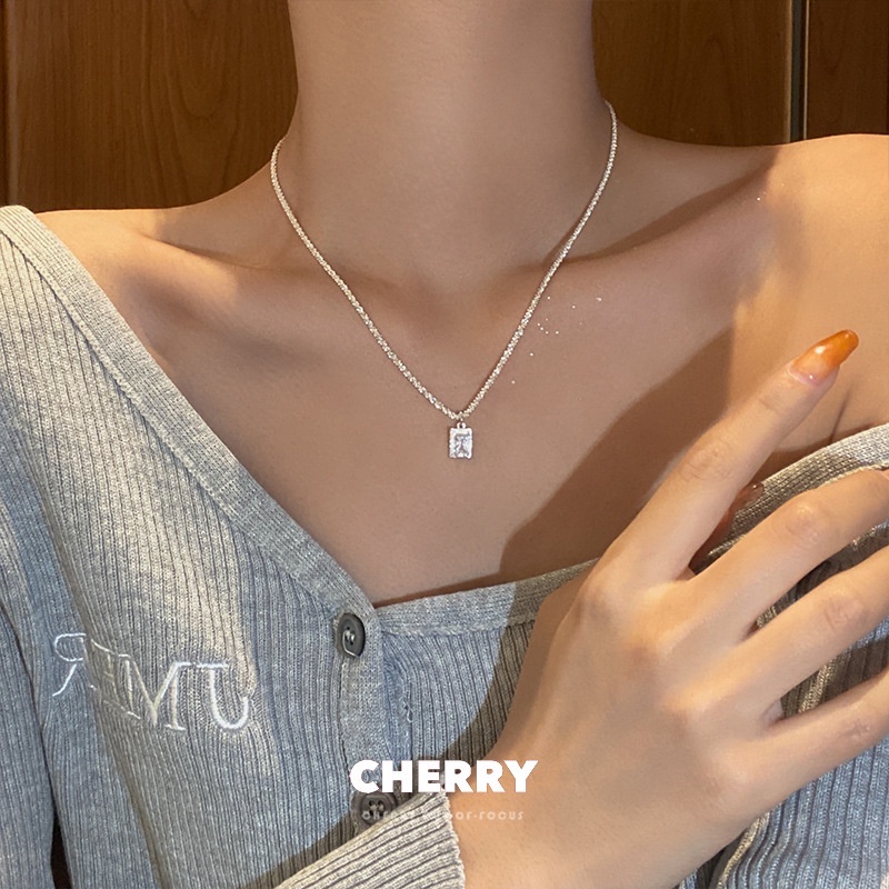 Vòng cổ sáng bóng sang trọng hàn quốc thời trang xương quai xanh trang sức cao cấp