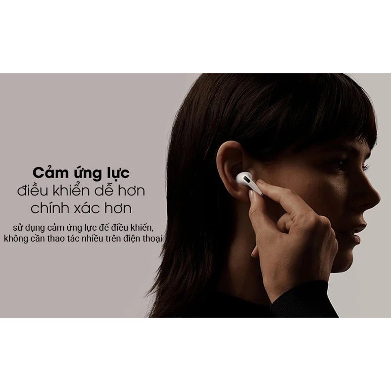 Tai nghe bluetooth Pro 3 thế hệ thứ 3 Bluetooth 5.0 Tai nghe xuyên âm chống ồn, màng đen chân trắng định vị đổi tên