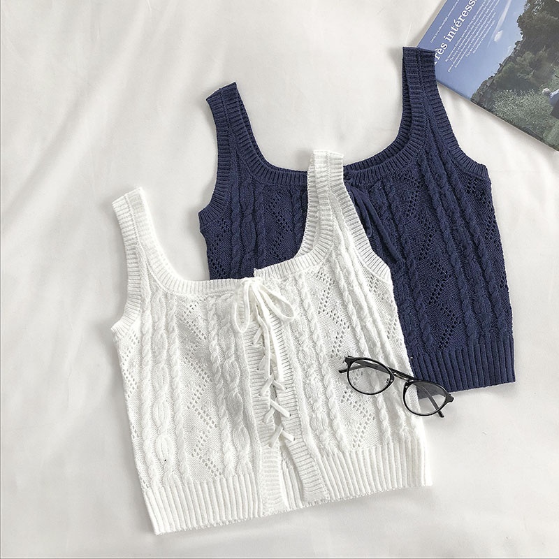 Áo ba lỗ đan dây DA464