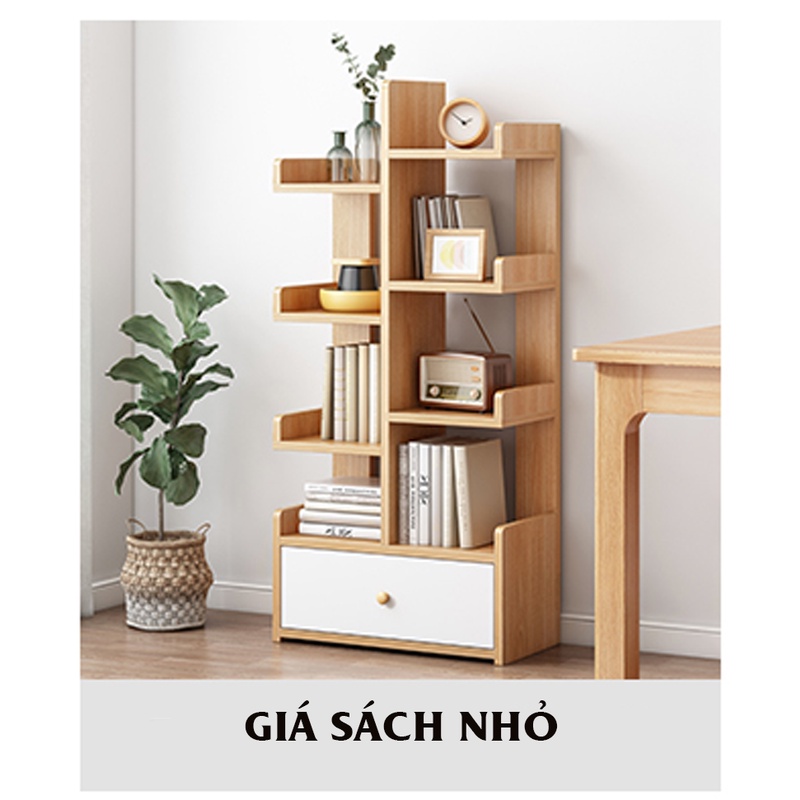 Giá sách GAPI hình cây có hộc đừng đồ phong cách Nordic - GP171