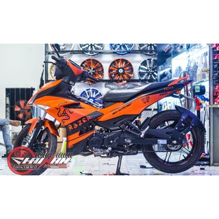 Tem trùm bóng màu cam  cho Exciter 150