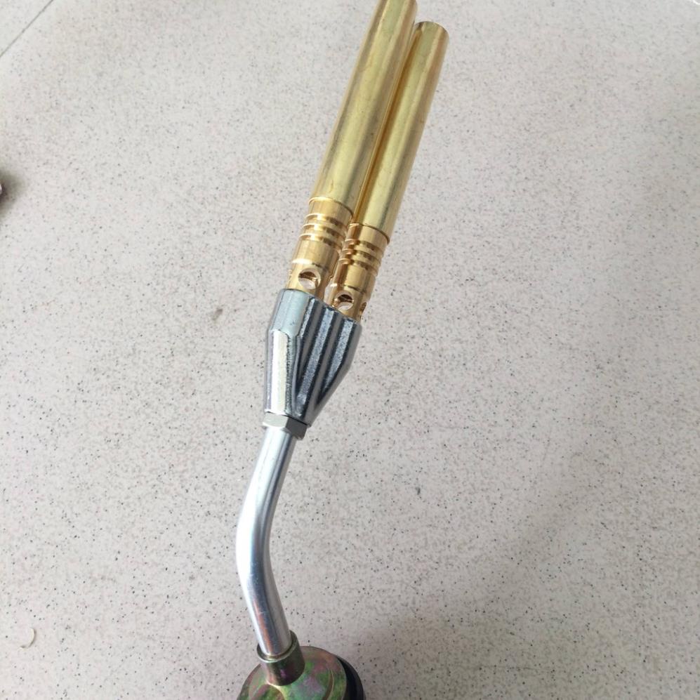 Đèn khò đôi đầu khò gas mini bằng đồng 2 đầu đôi KOVEA KT-2108 - hai mỏ Kovea