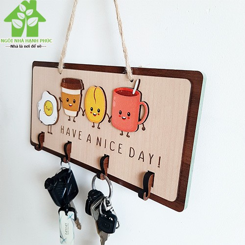 Bảng gỗ decor trang trí nhà cửa , Mẫu BM_149 BỮA SÁNG