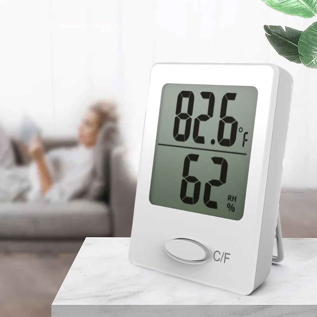 [Dolity2] Máy Đo Nhiệt Độ Và Độ Ẩm Trong Nhà Hiển Thị Nhiệt Độ Kỹ Thuật Số