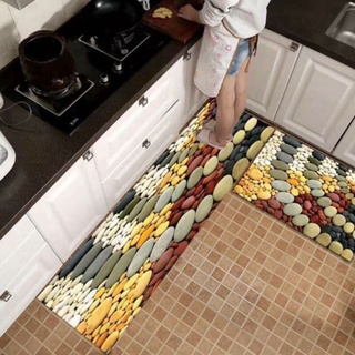 Bộ đôi thảm bếp 3D, giao màu ngẫu nhiên