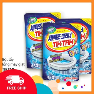 Bột Vệ Sinh Tẩy Lồng Máy Giặt Hàn Quốc TikTak Gói Lớn 450g