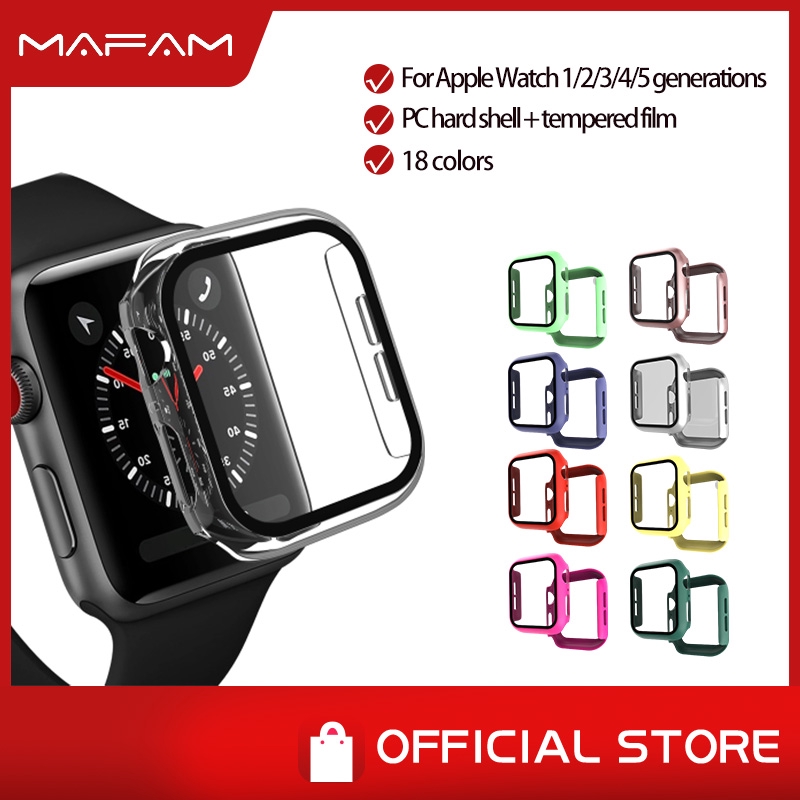 Vỏ Bảo Vệ Đồng Hồ Apple Watch Series 1 / 2 / 3 / 4/ 5 Có Cường Lực