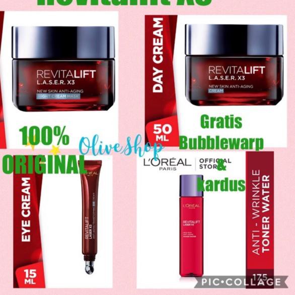 (hàng Mới Về) Kem Dưỡng Da Mắt Loreal Revitalift Laser X3 Ngày Và Đêm