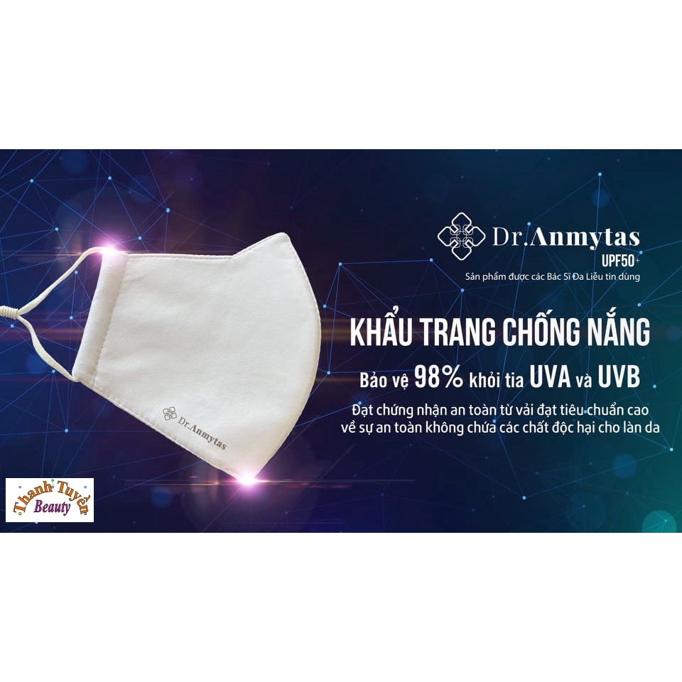 Khẩu Trang Dr.Anmytas UPF50 Chống Nắng Chống Tia UVA,UVB