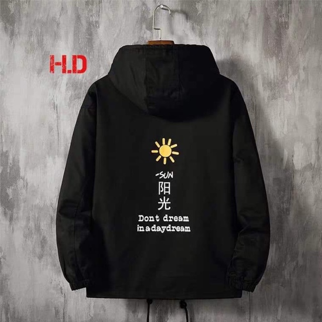Áo khoác gió mặt trời SUN in lưng HDA1019