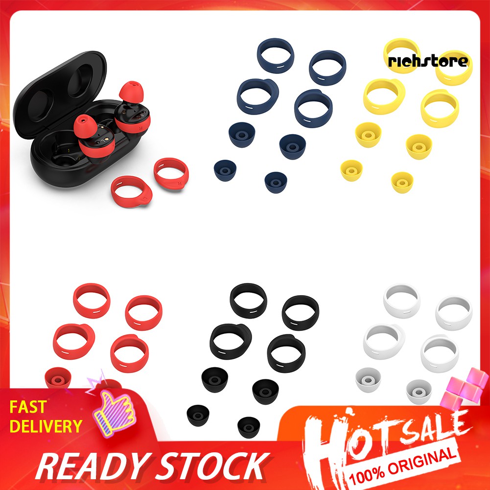 EJ_2 Pair Silicone Earbuds Eartips Cover for Samsung Galaxy Buds Bluetooth Earphone