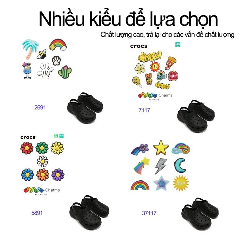 Dép sục Crocs DREW HOUSE phiên bản mới nhất, siêu đặc - chất lượng cao