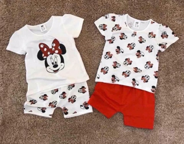 Bộ minnie cho bé gái từ 9 tháng đến 5 tuổi